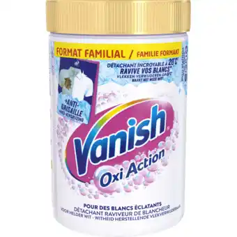 Jumbo Vanish Oxi Action Whitening Booster Poeder - Vlekverwijderaar Voor Witte Was - 720g aanbieding