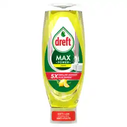 Jumbo Dreft MaxPower Lemon Vloeibaar Afwasmiddel 730ml aanbieding