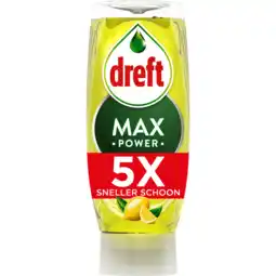 Jumbo Dreft MaxPower Lemon Vloeibaar Afwasmiddel 450ml aanbieding