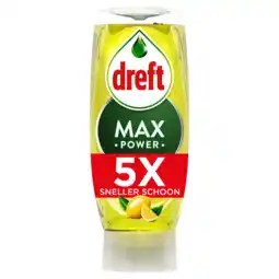Jumbo Dreft MaxPower Lemon Vloeibaar Afwasmiddel 450ml aanbieding