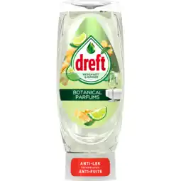 Jumbo Dreft Natuurlijke Geur Afwasmiddel Bergamot & Gember 450ML aanbieding