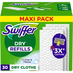 Jumbo Swiffer Vloerreiniger Droge Vloerdoekjes Schoon & Fris X30 Vangt En Houdt Stof Vast aanbieding