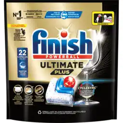 Jumbo Finish Ultimate Plus All in One Regular Vaatwastabletten 22 Capsules aanbieding