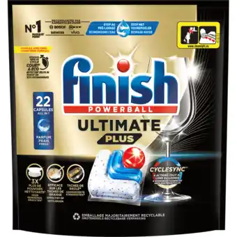 Jumbo Finish Ultimate Plus All in One Regular Vaatwastabletten 22 Capsules aanbieding