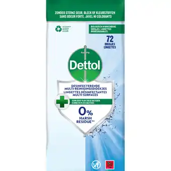 Jumbo Dettol Hygiënische Doekjes Maxi Hygiene Pack 72 Stuks aanbieding