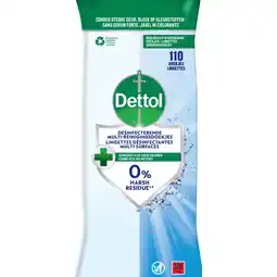Jumbo Dettol Doekjes Cleanser 110 Stuks aanbieding
