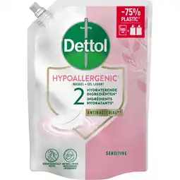 Jumbo Dettol Sensitive Wasgel Navulling 500 ml aanbieding