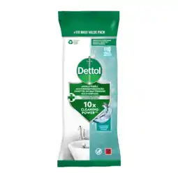 Jumbo Dettol Multi-Reinigingsdoekjes Power & Fresh Oceaanfris 110 Stuks aanbieding