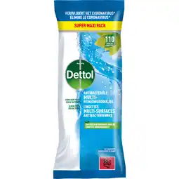 Jumbo Dettol Multi-Reinigingsdoekjes Power & Fresh Oceaanfris 110 Stuks aanbieding