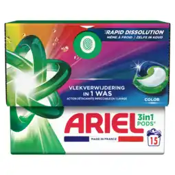 Jumbo Ariel 3in1 PODS Color, Wasmiddel Capsules 15 aanbieding