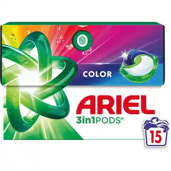 Jumbo Ariel 3in1 PODS Color, Wasmiddel Capsules 15 aanbieding