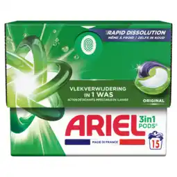 Jumbo Ariel 3in1 PODS Original, Wasmiddel Capsules 15 aanbieding
