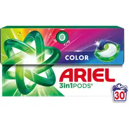 Jumbo Ariel 3in1 PODS Color, Wasmiddel Capsules 30 aanbieding
