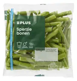 PLUS PLUS Sperziebonen gebroken aanbieding