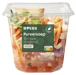 PLUS PLUS Pureersoep tomaat oregano aanbieding