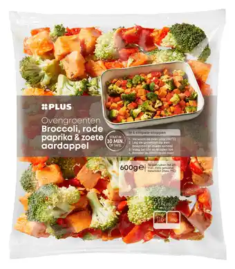 PLUS PLUS Ovengroenten zoete aardappel, paprika aanbieding