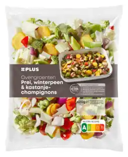 PLUS PLUS Ovengroenten prei, peen, kastanjechamp aanbieding