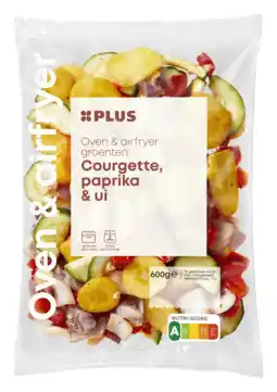 PLUS PLUS Ovengroenten courgette paprika ui aanbieding