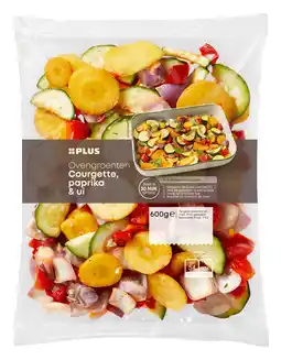 PLUS PLUS Ovengroenten courgette paprika ui aanbieding