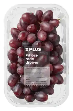 PLUS PLUS Druiven rood pitloos aanbieding
