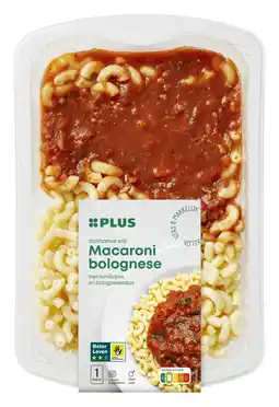 PLUS PLUS Macaroni bolognese aanbieding