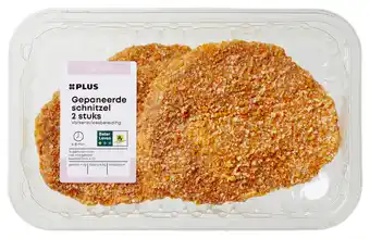 PLUS PLUS Boerentrots Gepaneerde schnitzel 2 st aanbieding