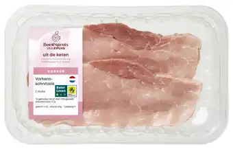 PLUS PLUS Boerentrots Varkensschnitzel 2 stuks aanbieding
