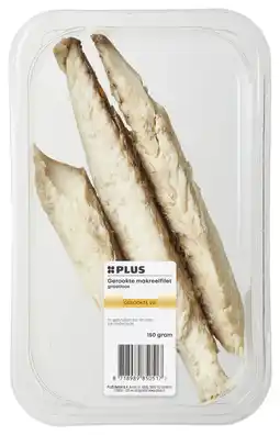 PLUS PLUS Gerookte makreelfilet graatloos aanbieding