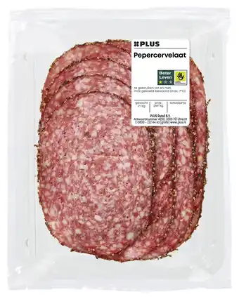 PLUS PLUS Pepercervelaat aanbieding