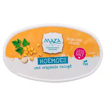 PLUS Maza Hoemoes minder zout aanbieding
