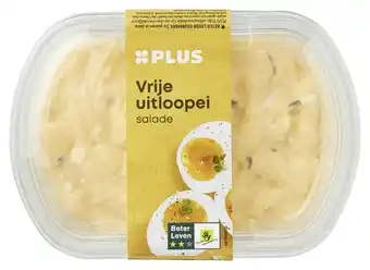 PLUS PLUS Vrije uitloopei salade aanbieding