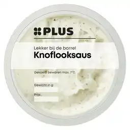 PLUS PLUS Knoflooksaus aanbieding