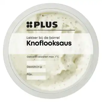 PLUS PLUS Knoflooksaus aanbieding