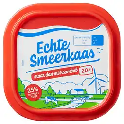 PLUS Echte Smeerkaas Sambal 20+ aanbieding