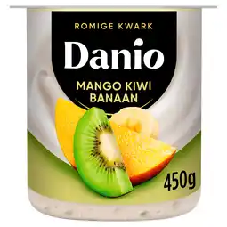 PLUS Danio Romige Kwark Mango Kiwi Banaan aanbieding