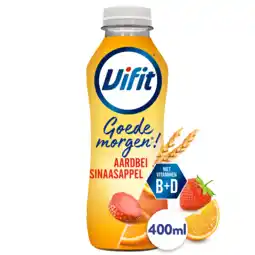 PLUS Vifit Goedemorgen drink aardbei sinaasappel aanbieding