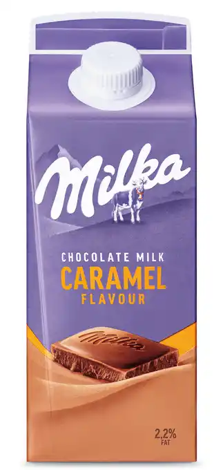 PLUS Milka Caramel 0,75L aanbieding