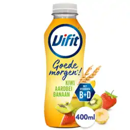 PLUS Vifit Goedemorgen drink kiwi aardbei banaan aanbieding