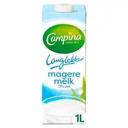 PLUS Campina Langlekker magere melk aanbieding