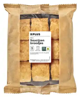 PLUS PLUS Saucijzenbroodjes mini aanbieding