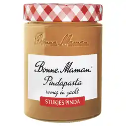 PLUS Bonne Maman Pinda pasta met stukjes aanbieding