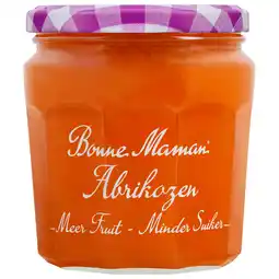 PLUS Bonne Maman Meer fruit minder suiker abrikoos aanbieding