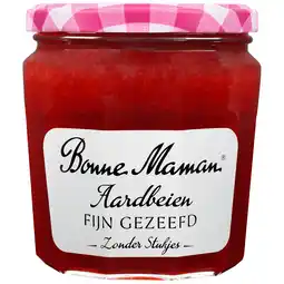 PLUS Bonne Maman Fijn gezeefd Aardbei aanbieding