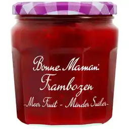 PLUS Bonne Maman Meer fruit minder suiker frambozen aanbieding
