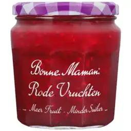 PLUS Bonne Maman Meer fruit minder suiker rode vruchten aanbieding