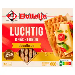PLUS Bolletje Luchtig knäckebröd goudbros aanbieding