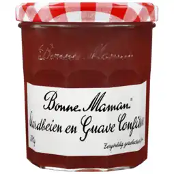 PLUS Bonne Maman Aardbei Guave aanbieding