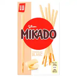 PLUS Lu Mikado witte chocolade koekjes aanbieding
