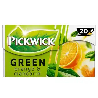 PLUS Pickwick Orange mandarin groene thee aanbieding
