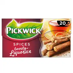 PLUS Pickwick Spices zoethout zwarte thee aanbieding